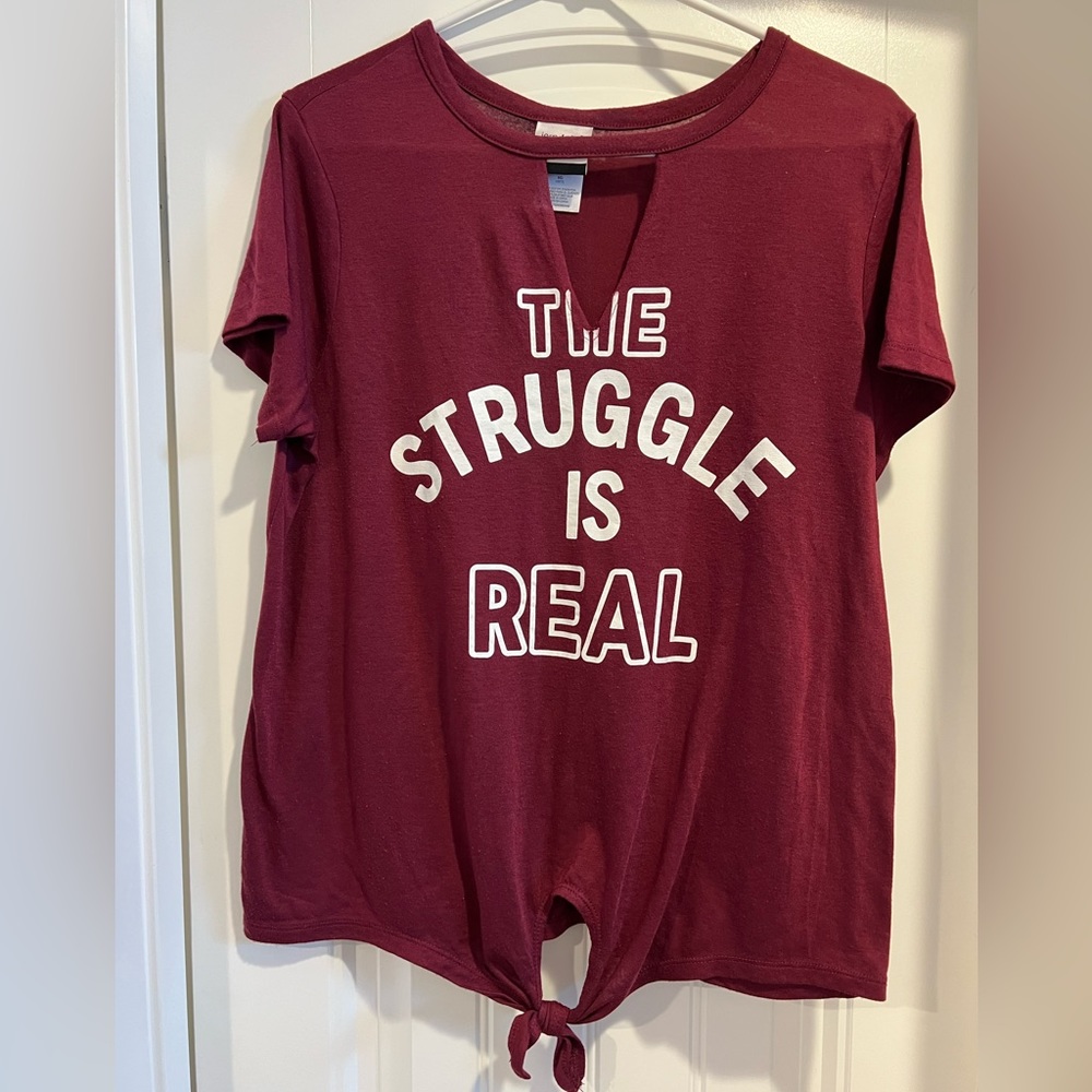 Maroon shirt